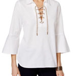 Bass blouse. NWOT White Photo 0