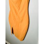 Likely Sherbet Orange Cap Sleeves One-Shoulder Packard Sheath Dress Size 4 Photo 4