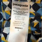 Patagonia Womens Spright Dress Shelf Bra Racerback Keyhole Stretch Blue Yellow L Photo 2