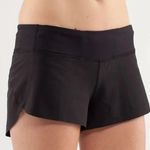 Lululemon Black Run Speed Shorts with Naked Seam Size 6 Photo 0