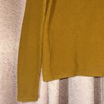 Texture & Thread Size S Mustard Knotted Front Long Sleeve Photo 5