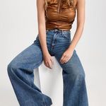 Free People  Ride Along Ruched Crop Top S Photo 3