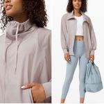 Lululemon Light Gray Zip-Up Jacket 4 Photo 0