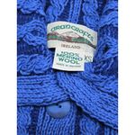 Aran Crafts Ireland Merino Wool Cardigan Variegated Blue XS NWOT Photo 5