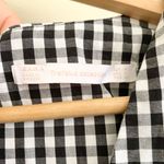 ZARA Black White Plaid V-Neck Romper Size Medium Photo 1