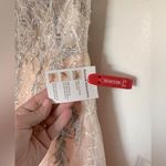 Mac Duggal  Embroidered One Shoulder Bodice‎ Ball Gown Dusty Rose NWT Photo 8