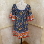 Joie  Chloris Baja Batik Bell Floral Summer Dress womens M Medium Photo 5