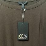 Eileen Fisher  Brown Jersey Viscose Tunic Dress Top Dark Brown Size Large Career Photo 1