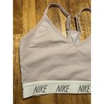 Nike  Indy Dri-Fit V-Neck Sports Bra Light Violet Purple Low Impact Yoga Size Med Photo 2