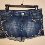 Zadig & Voltaire  floral embroidered jean shorts Photo 0