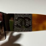 Chanel Swarovski Crystal CC Frameless Sunglasses 4117B, Tortoise, EUC Photo 6