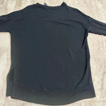 Athleta  Black Long Sleeve Top Womens Size XS Lightweight Sweater Shirt Crewneck Photo 4