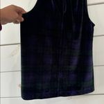 Vineyard Vines Velvet Blackwatch Sleeveless Top Bow XXS Photo 9
