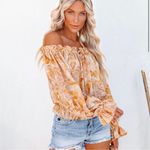 VICI NEW - PRINTED OFF THE SHOULDER BLOUSE Photo 2