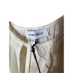 We Wore What  Linen Blend On/Off Shoulder‎ Tie Front Top Size XS Photo 5