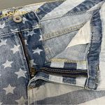 Arizona Jeans Arizona Jean Shorts Womens Size 15 American Flag Blue Denim Shorite Cut Offs Photo 4