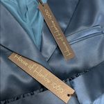 House of Harlow Teal Satin Crop Blazer Size L Photo 4