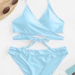 Zaful Blue Swimsuit Set Photo 0