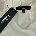 Lulus White Captivated Beauty Satin Ruffle Dress Bridal Wedding size S NEW Tags Photo 9