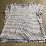 Vineyard Vines Light Blue and White Striped Tee Photo 0