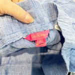 Lilly Pulitzer Deri Linen High rise Straight Leg Chambray Pants Blue Medium Photo 1