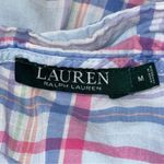 Lauren Ralph Lauren RLL Women’s Size M Light Blue Pink Plaid Sleep Shirt Tunic Size M Photo 4