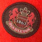 Pendleton XL Women’s Wool Cherry Red Pea Coat Vintage Photo 4