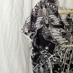 One World  Beach Monarch Butterfly Patterned Coverup- Hood- Drawstring waist- S Photo 14