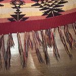 American Eagle  Aztec Southwestern Hooded Fringe Open Front Poncho Cape‎ Medium Photo 3