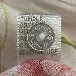 Island Republic White Floral Linen Button Up Shirt Womens Size Small Oversized Photo 8