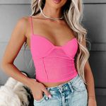 These Three Boutique nanamacs vixen pink rhinestone top Photo 0