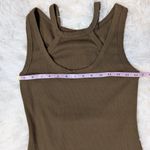 T.LA Ribbed Cutout Bodycon Midi Dress Brown Tank Style Size Small Photo 7