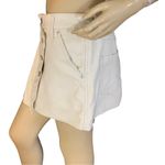 We The Free  "WYNNE" FREE PEOPLE FAUX LEATHER BONE CREAM MINI SKIRT (29/M) Photo 3