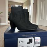 Adrienne Vittadini  Sleek Black Heeled Boots Photo 0