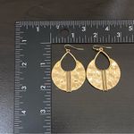 Crescent AllenCOCO Boho Ethnic Handcrafted Hammered Gold plated Dangle Earrings Photo 5