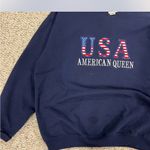 Navy USA American Queen Sweatshirt large Blue Photo 6