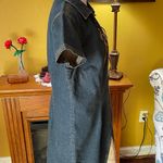 Faded Glory  Y2K cap sleeve denim mini dress with leather lace up collared v-neck Photo 9