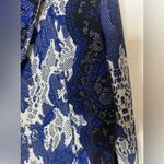 BCBGMAXAZRIA Black and Blue Knit Design sweater size XS Photo 7