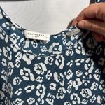 Equipment Femme 100% Silk Blue Tank Leopard Print Cami Camisole Blouse Top Small Photo 1