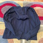 American Eagle Y2K Style Vintage Distressed Black Zip Up Hooded Sweatshirt M Photo 5