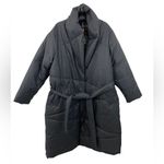 Bernardo NWT Anthropologie Wrap Puffer Jacket Plus Size 1X Black Belted Coat Photo 4