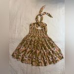 S/W/F Duomo Floral Cross Halter Neck cutout mini dress Green Size M Photo 2