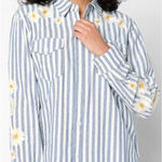 Driftwood  Laura Stripe Button Down Shirt in Daisy Daydream Photo 0