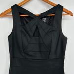 JAX Black Satin Cocktail Dress LBD Womens 2 Holiday Party Event NYE Evening Chic Photo 1