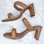 Soda  Found Camel Brown Braided Strap Heel Sandals 8.5 New NIB Photo 6