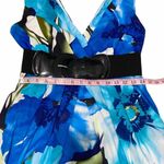 Corey P. Sleeveless Floral Tropical Print Mini Dress Belt Mini‎ Dress Blue 10 Blue Photo 5