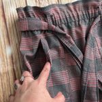 ZARA TRF Collection Women’s Plaid Red and Black Mini Skirt with Pockets Size 28 Photo 3
