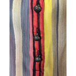 Jones New York  Sport Size XL Women Sheer Multicolor Striped Blouse Photo 4