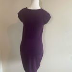 Design History Women’s Small Purple 100% Merino Wool Career Dress Work Quite Lux Photo 2