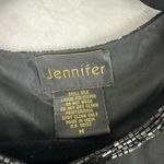 Jennifer Vintage Silk Beaded Evening Jacket Size Medium Black Photo 7
